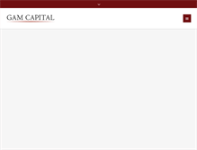 Tablet Screenshot of gamcapital.com